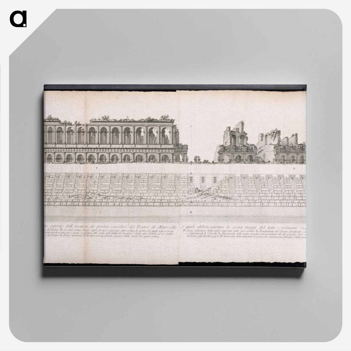 アートパネル-Teatro di Marcello Porticoes
- ボストン公共図書館 Canvas.