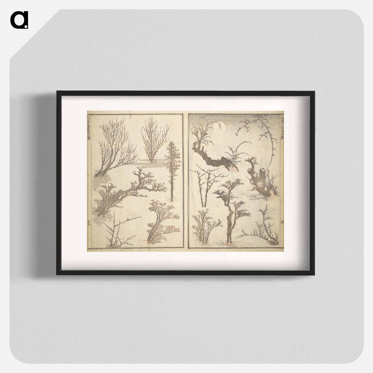 アートポスター-Picture Album Transmitting the Spirit: The Hokusai Drawing Style by Katsushika Hokusai - 葛飾 北斎 Poster.