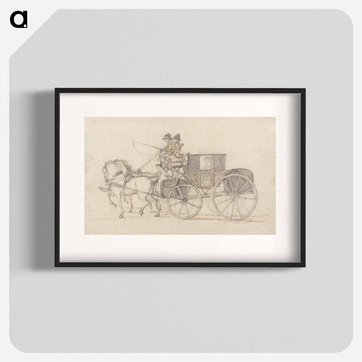 アートポスター-A Travelling Coach and Pair
- イェール大学アートギャラリー Poster.