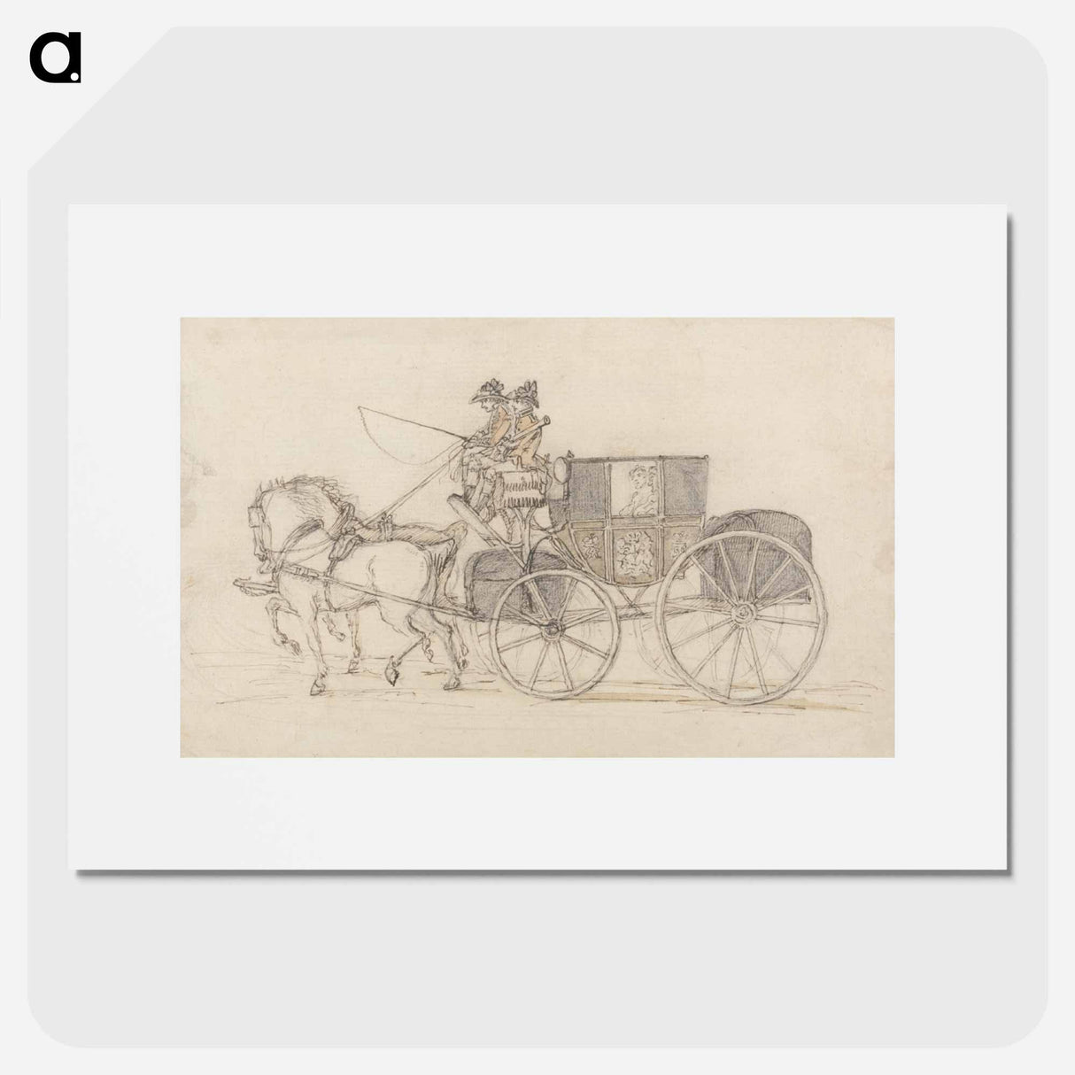 アートポスター-A Travelling Coach and Pair
- イェール大学アートギャラリー Poster.