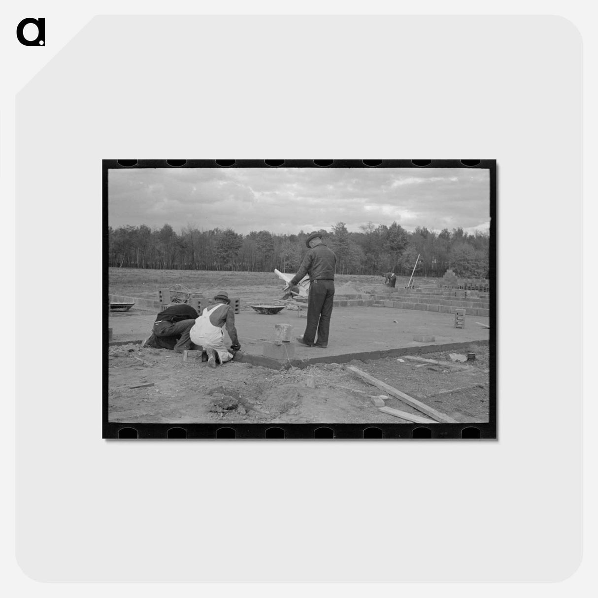 アートポストカード-Jersey Homesteads Construction
- ラッセル リー Postcard.