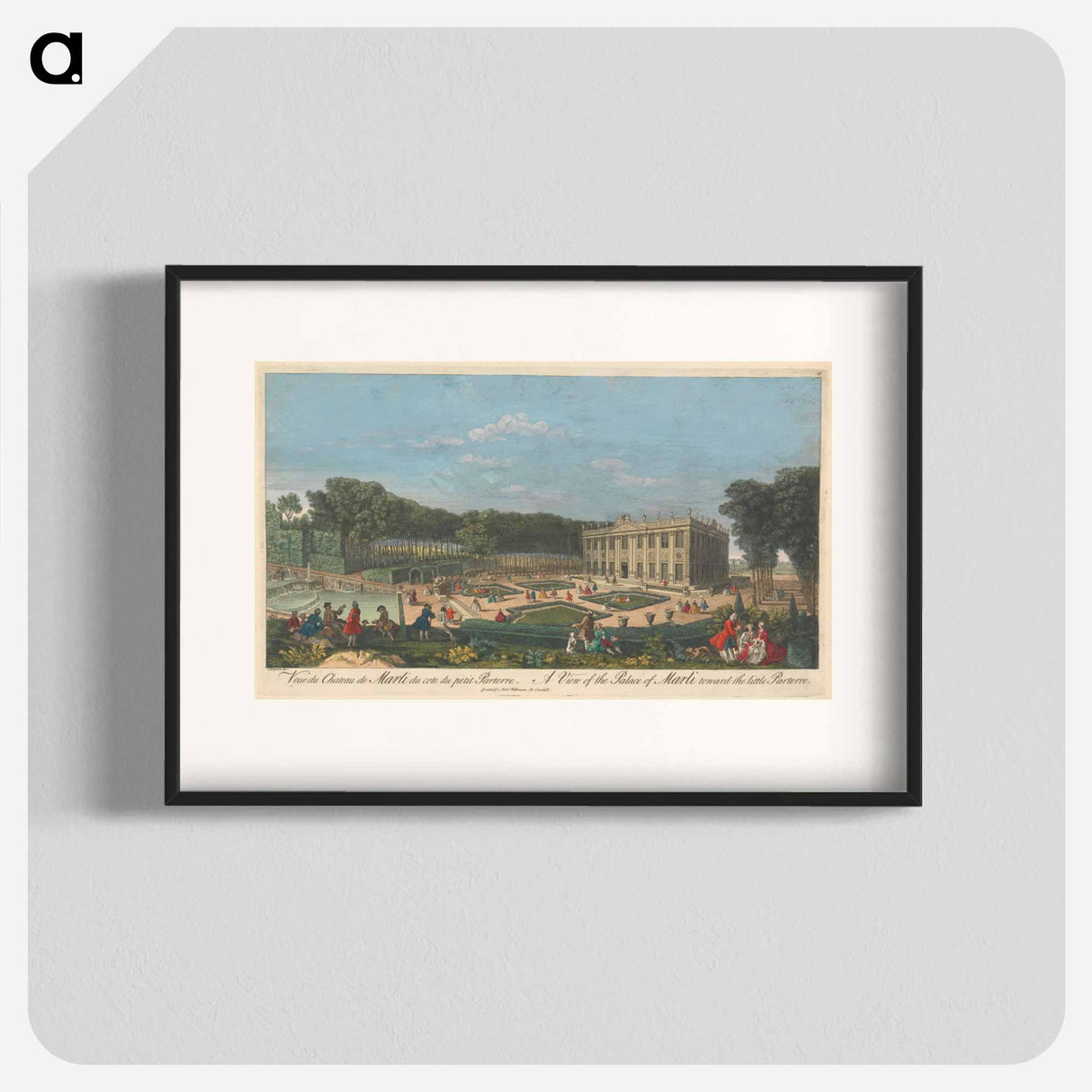 アートポスター-A View of the Palace of Marli toward the little Parterre
- イェール大学アートギャラリー Poster.
