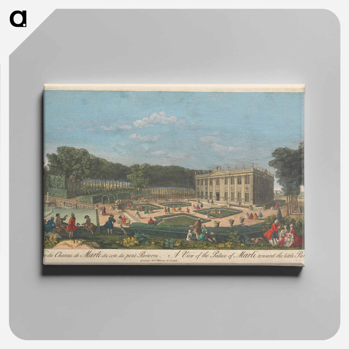 アートパネル-A View of the Palace of Marli toward the little Parterre
- イェール大学アートギャラリー Canvas.