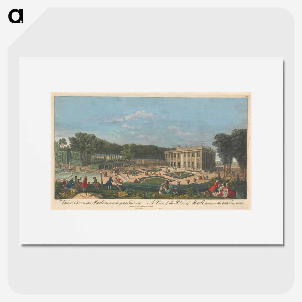 アートポスター-A View of the Palace of Marli toward the little Parterre
- イェール大学アートギャラリー Poster.