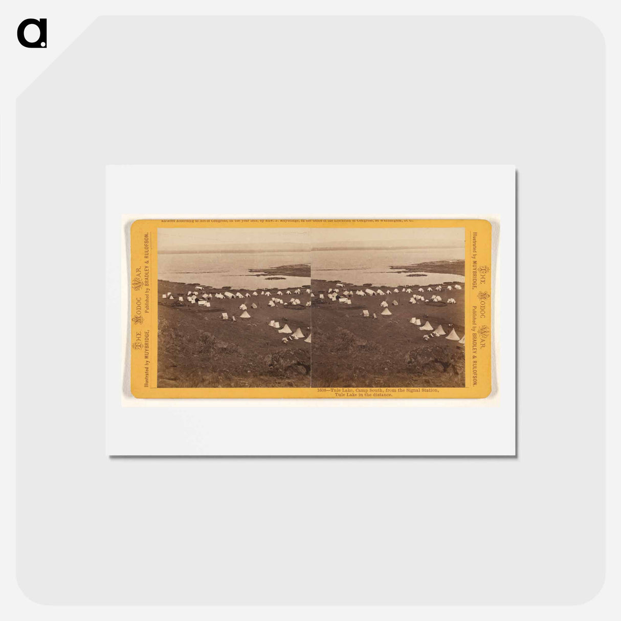アートポストカード-Tule Lake, Camp South
- エドワード マイブリッジ Postcard.