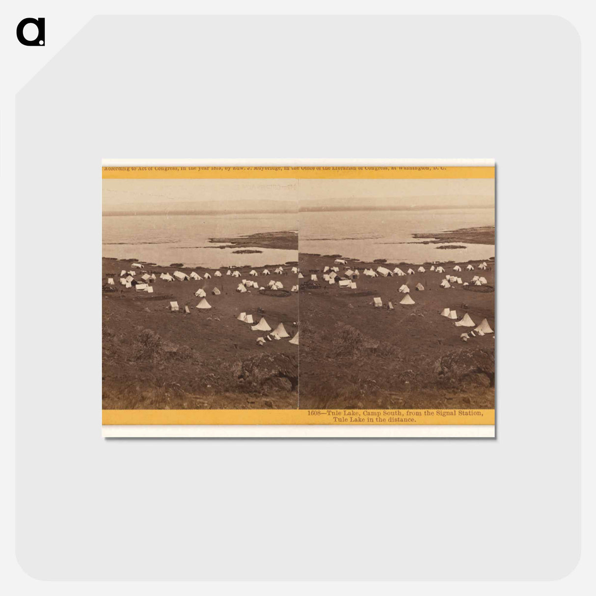 アートポストカード-Tule Lake, Camp South
- エドワード マイブリッジ Postcard.