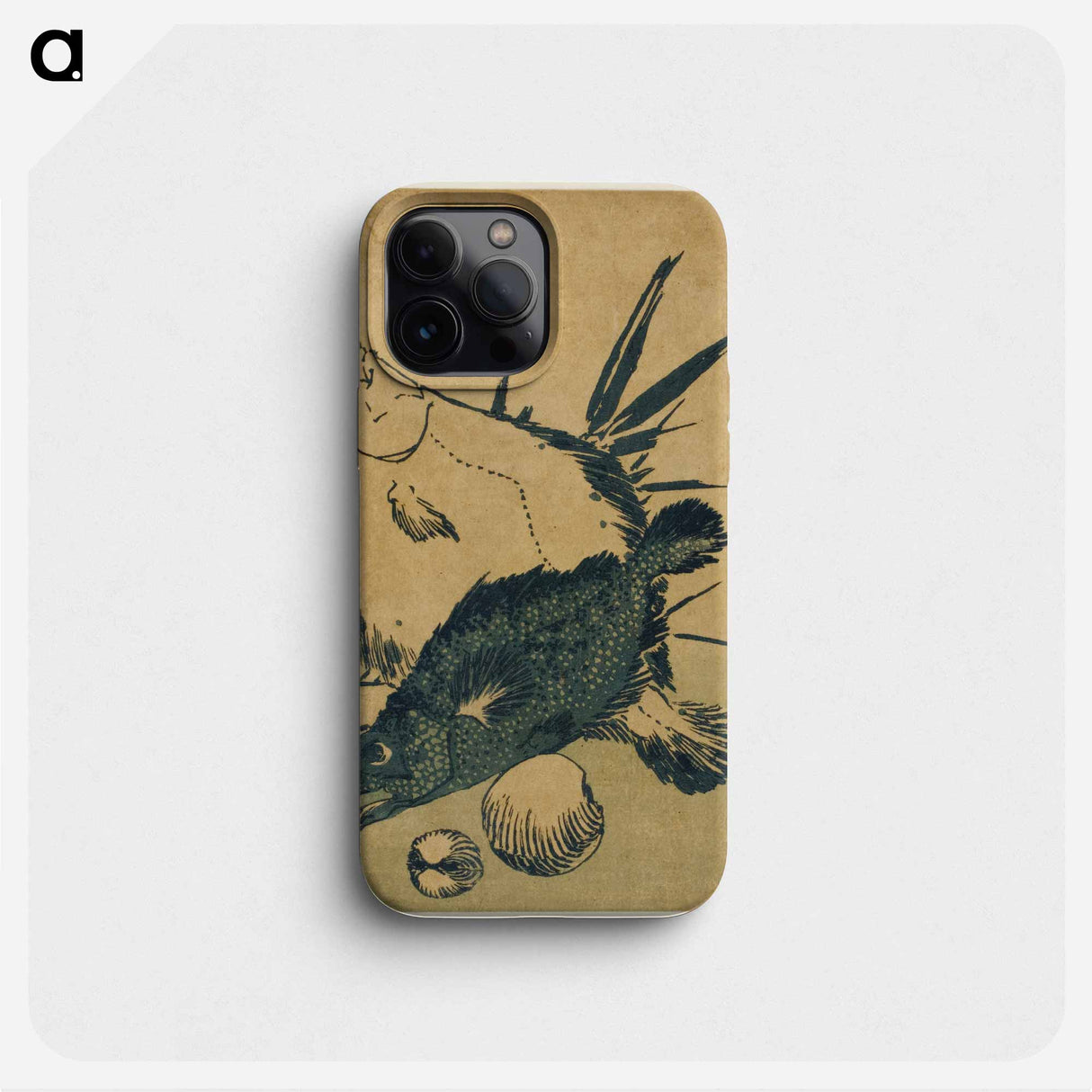 Hokusai's fish - Katsushika Hokusai Phone Case.