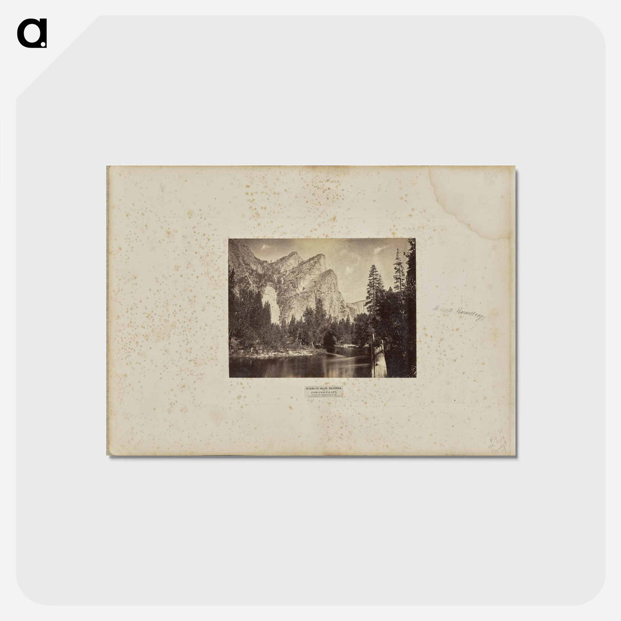 アートポストカード-Yo-Sem-i-te Valley, California
- エドワード マイブリッジ Postcard.