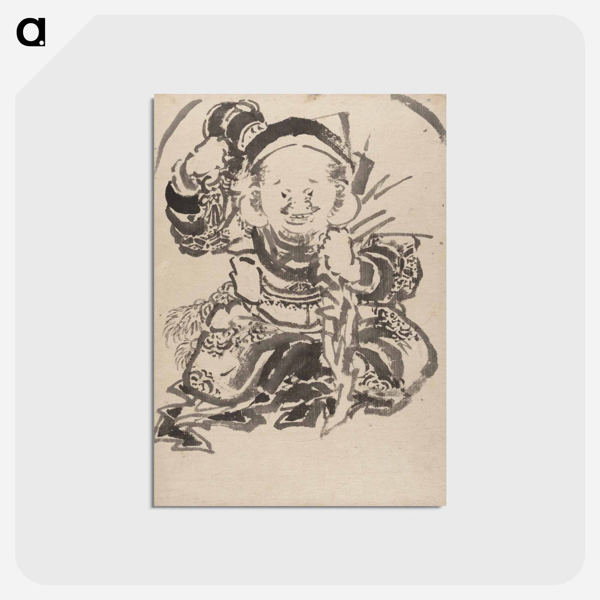 アートポストカード-Hokusai's Album of Sketches - 葛飾 北斎 Postcard.