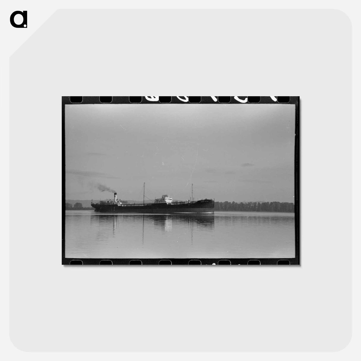 アートポストカード-Freighter on Columbia River
- ラッセル リー Postcard.