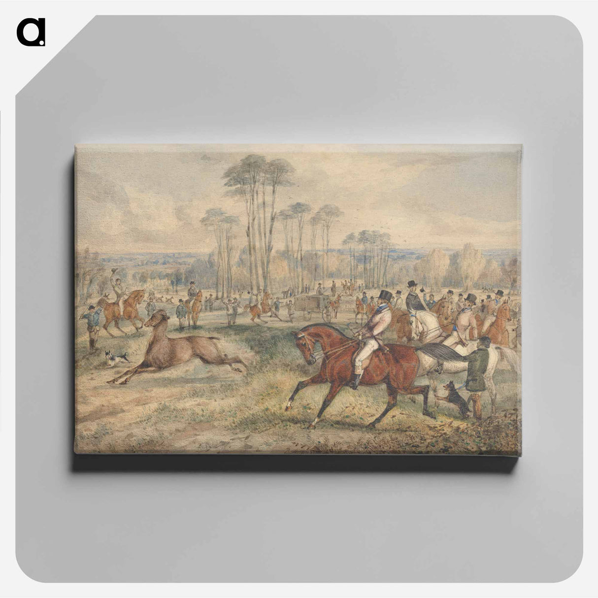 アートパネル-Stag Hunting - The Meet: a Hind Released From a Van
- イェール大学アートギャラリー Canvas.