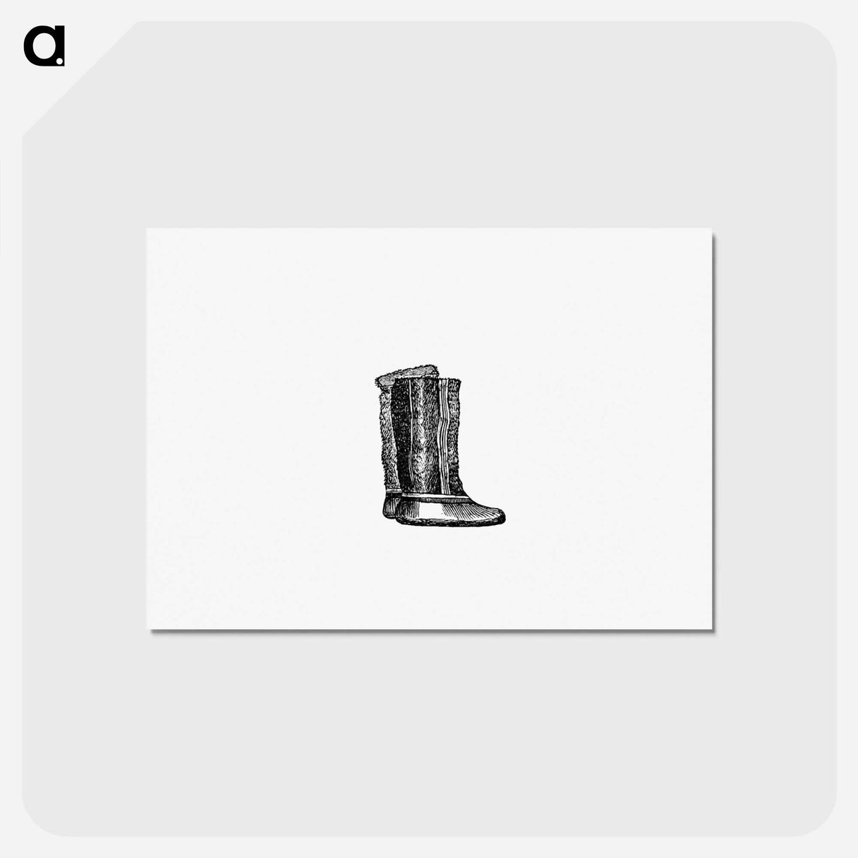 アートポストカード-Eskimo Boots and Shoes of Different Ornaments from The American North Pole Expedition
- 大英図書館 Postcard.