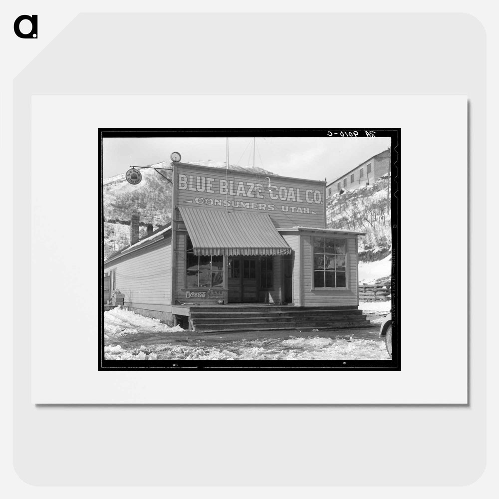 Company store in coal town. Consumers, near Price, Utah. - ドロテア ラング Poster.