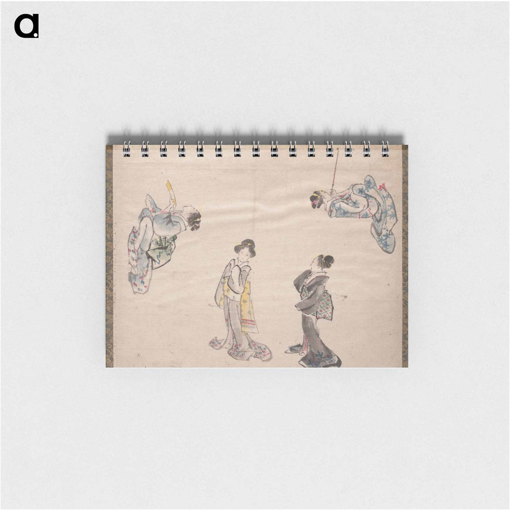 Katsushika Hokusai’s Japanese women. Album of Sketches - 葛飾 北斎 Memo.