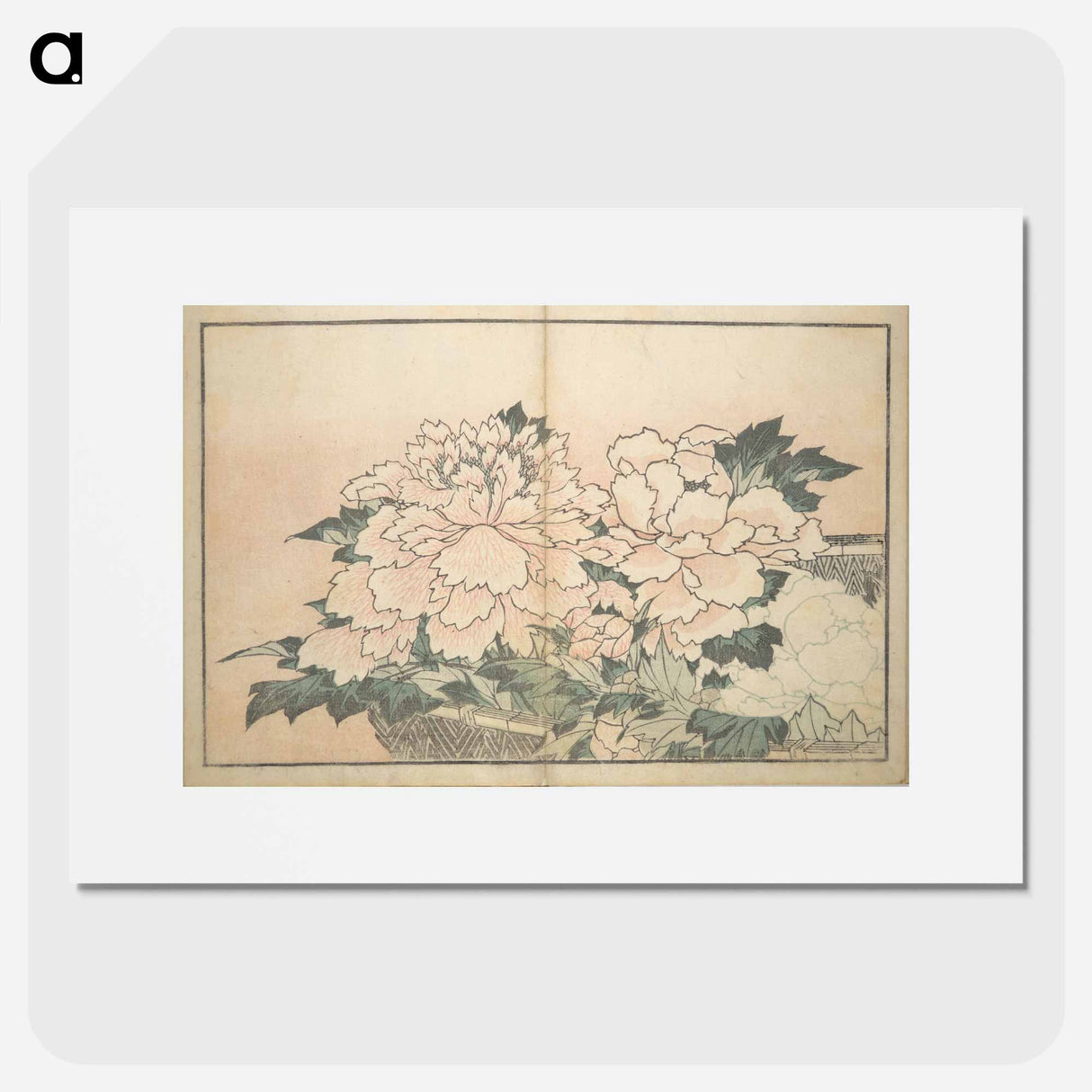 A Realistic Sketchbook by Hokusai - 葛飾 北斎 Poster.