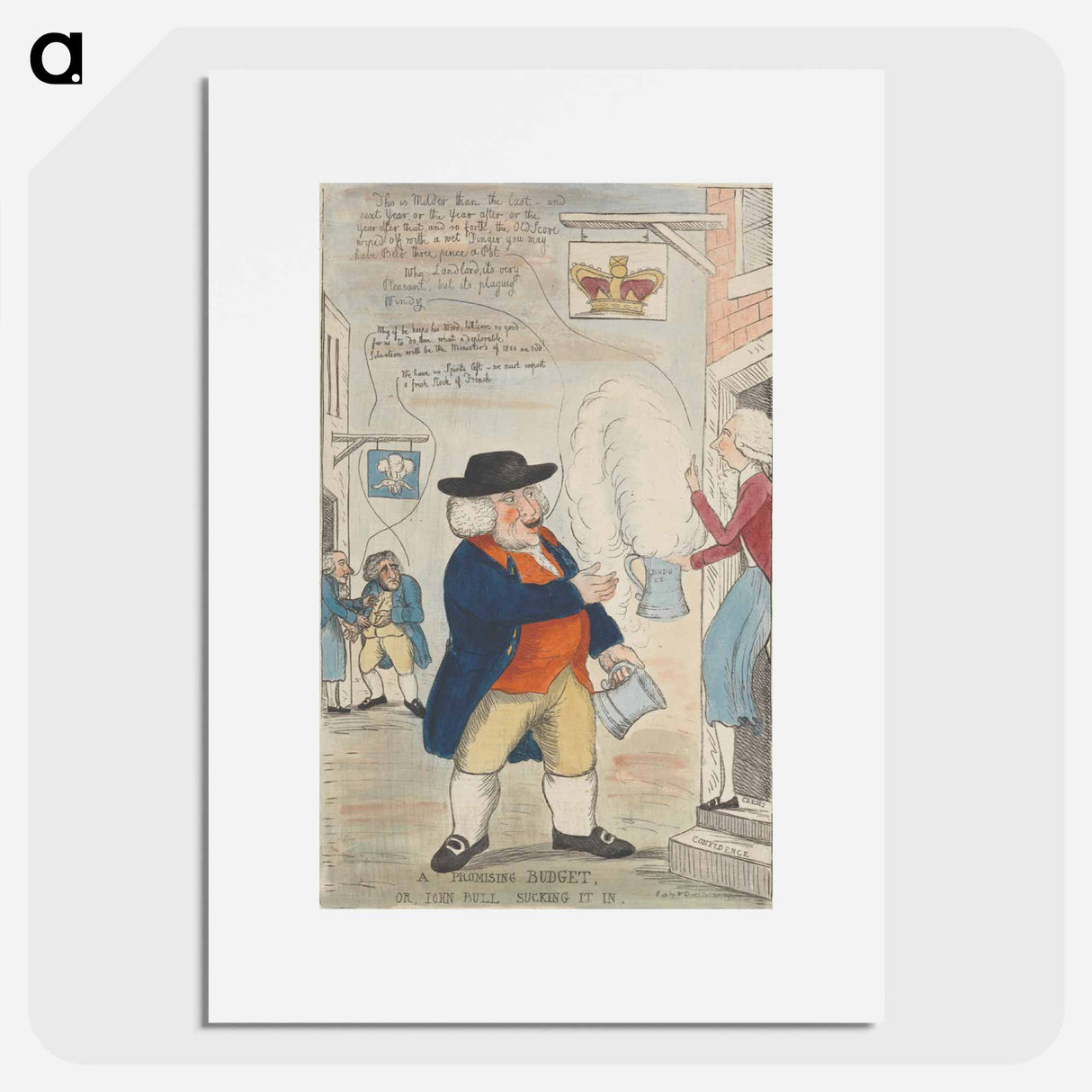 アートポスター-A Promising Budget, Or, John Bull
- イェール大学アートギャラリー Poster.