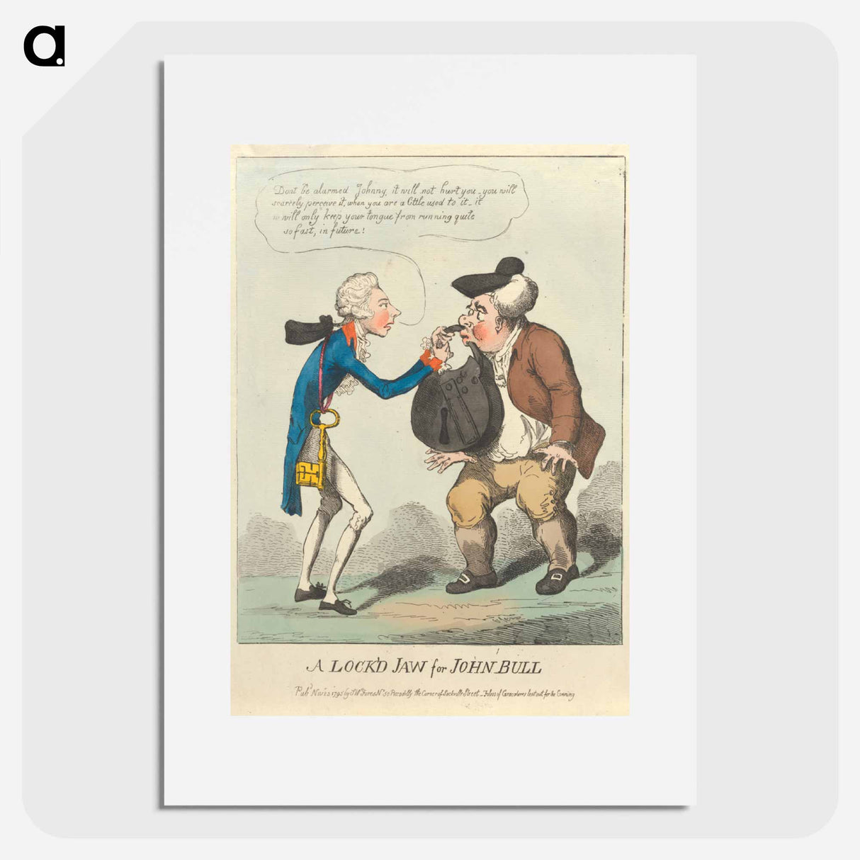 アートポスター-A Lock'd Jaw for John Bull
- イェール大学アートギャラリー Poster.