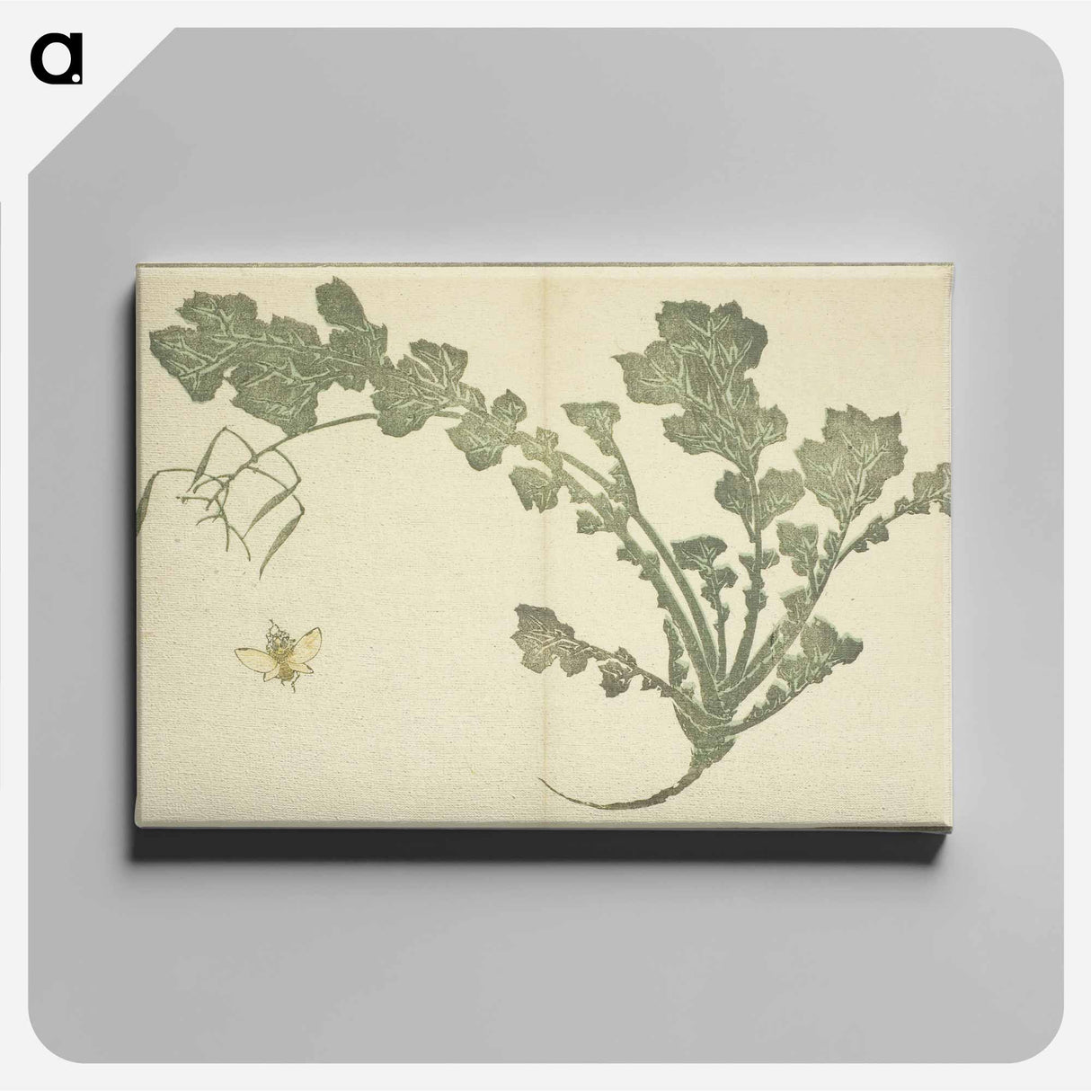 アートパネル-Hokusai's leaf - 葛飾 北斎 Canvas.