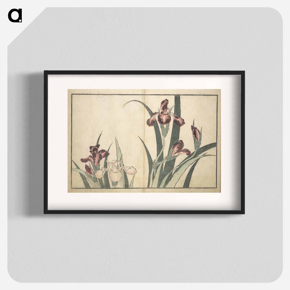 A Realistic Sketchbook by Hokusai - 葛飾 北斎 Poster.