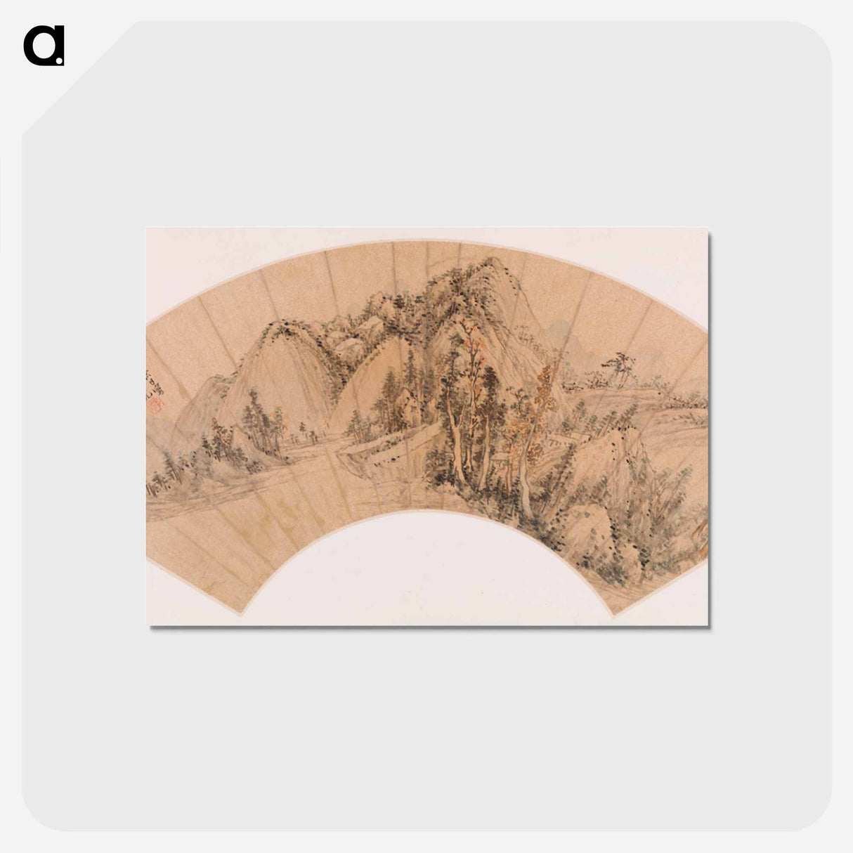 アートポストカード-Fan–Mountain Landscape
- バーンズ・コレクション Postcard.
