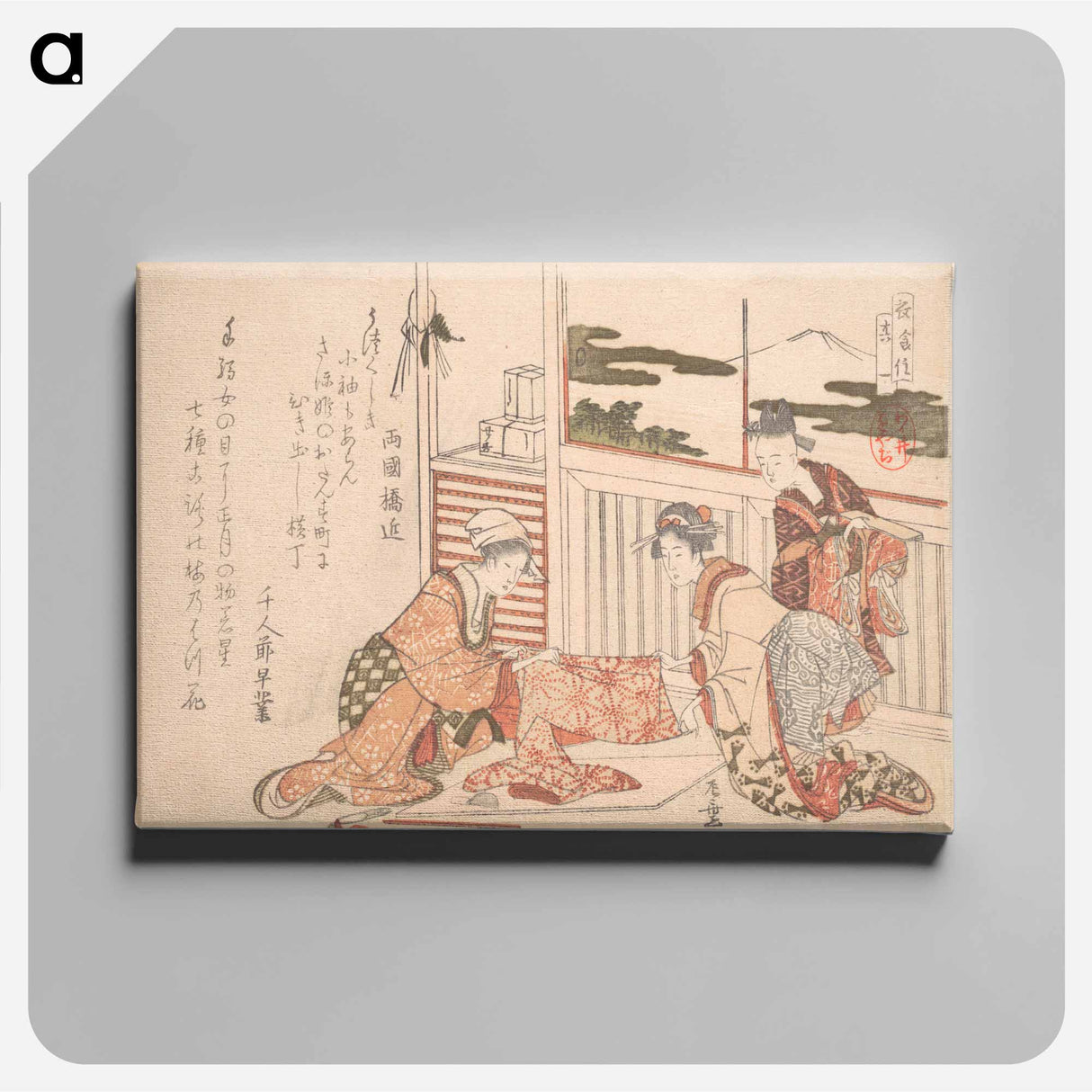 アートパネル-Attire - 葛飾 北斎 Canvas.