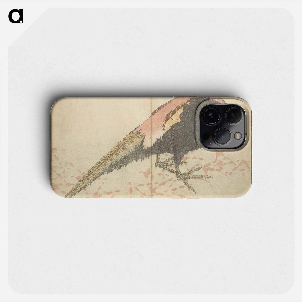 雉図 - 葛飾 北斎 Phone Case.