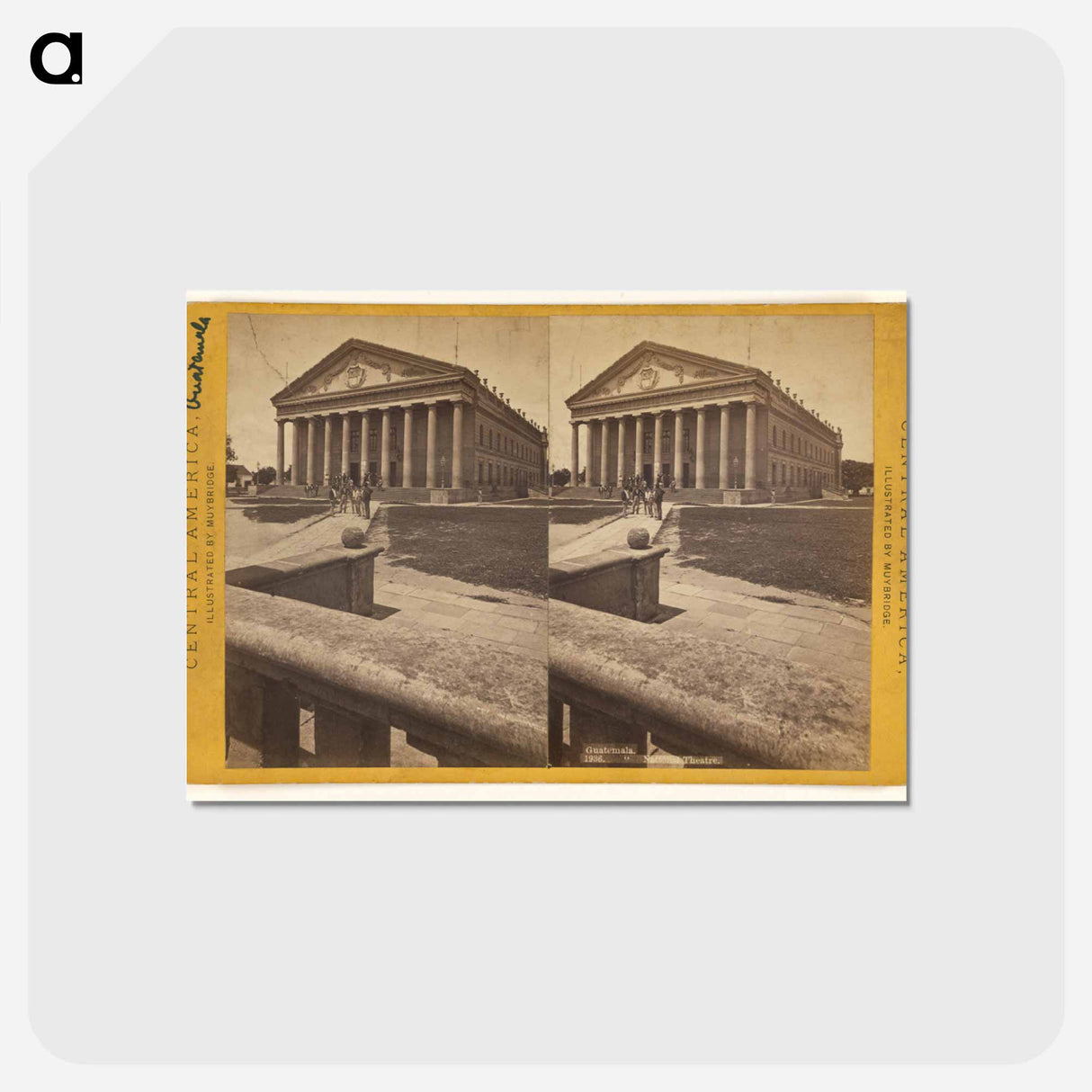 アートポストカード-National Theatre, Guatemala
- エドワード マイブリッジ Postcard.