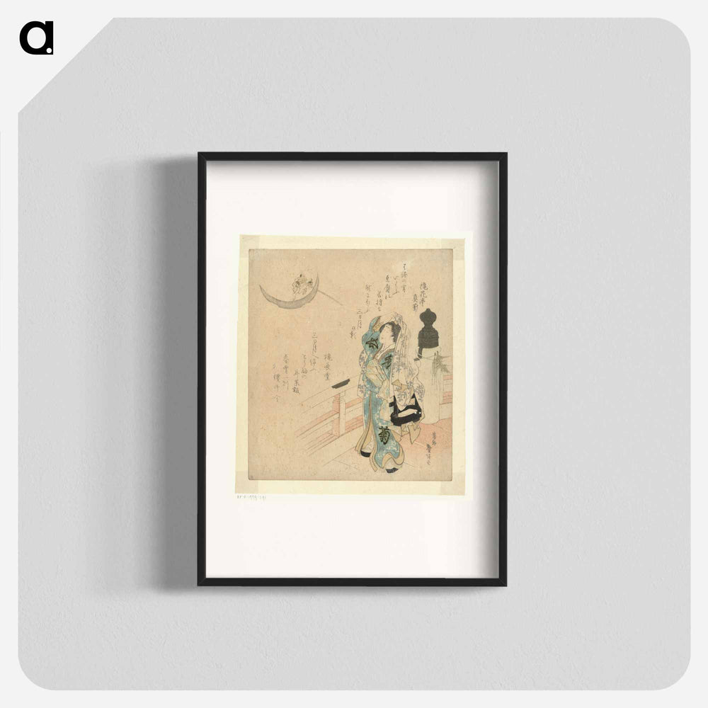 A comparison of Genroku poems and shells - Katsushika Hokusai Poster.