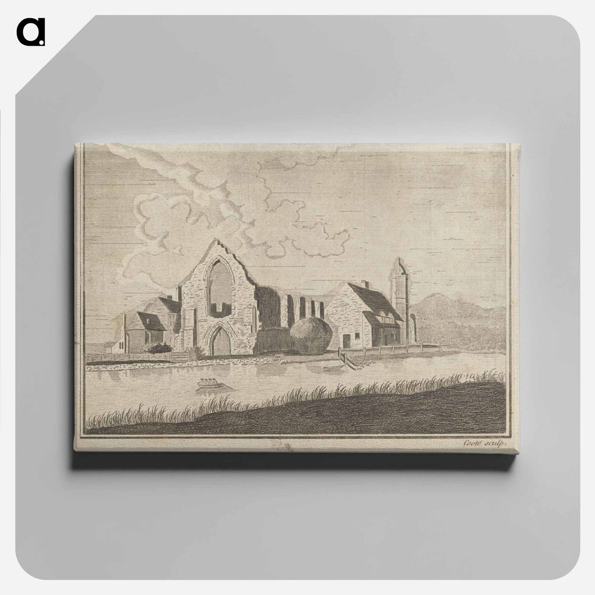アートパネル-Dudley Priory in Worcestershire, Plate 2
- イェール大学アートギャラリー Canvas.