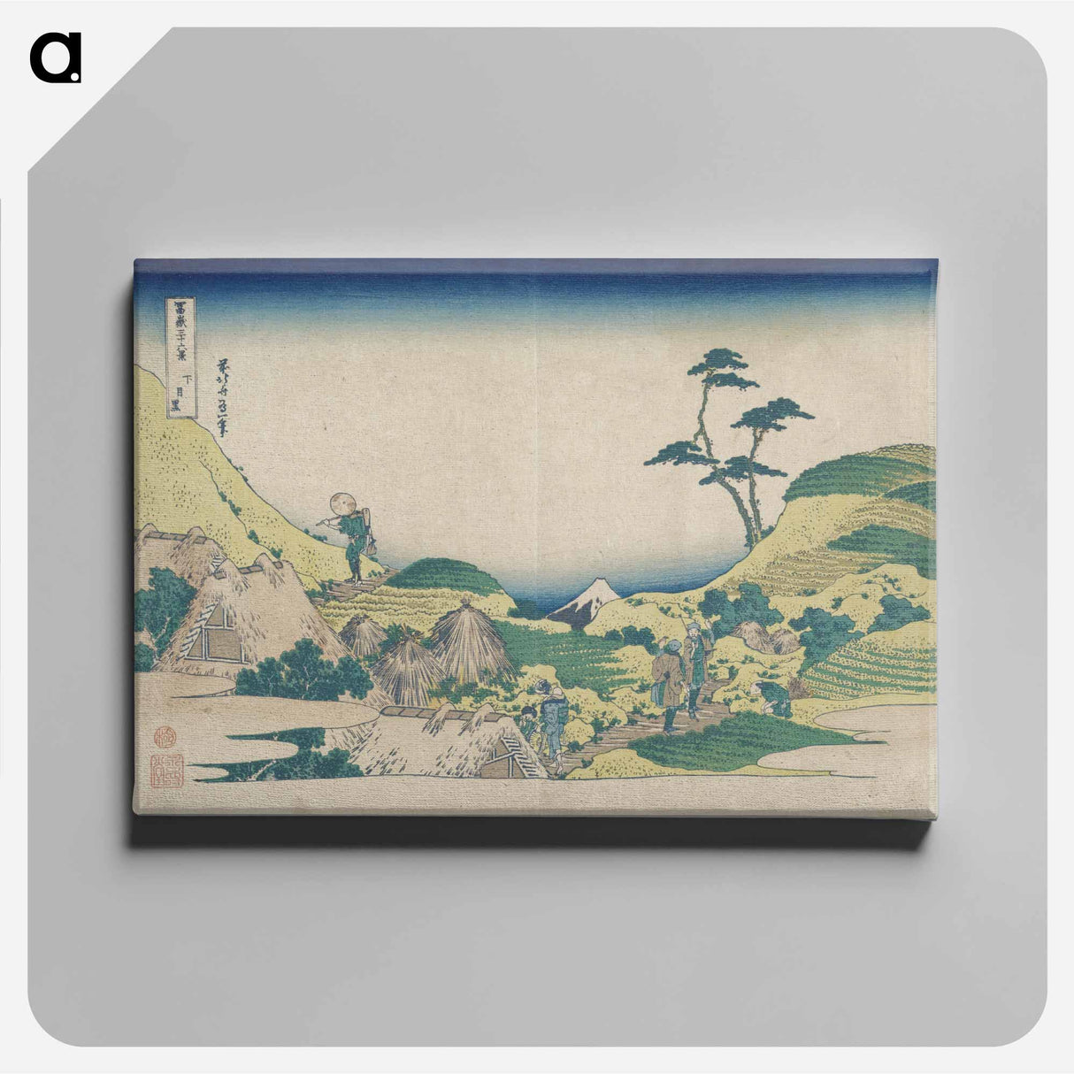 アートパネル-Lower Meguro - 葛飾 北斎 Canvas.