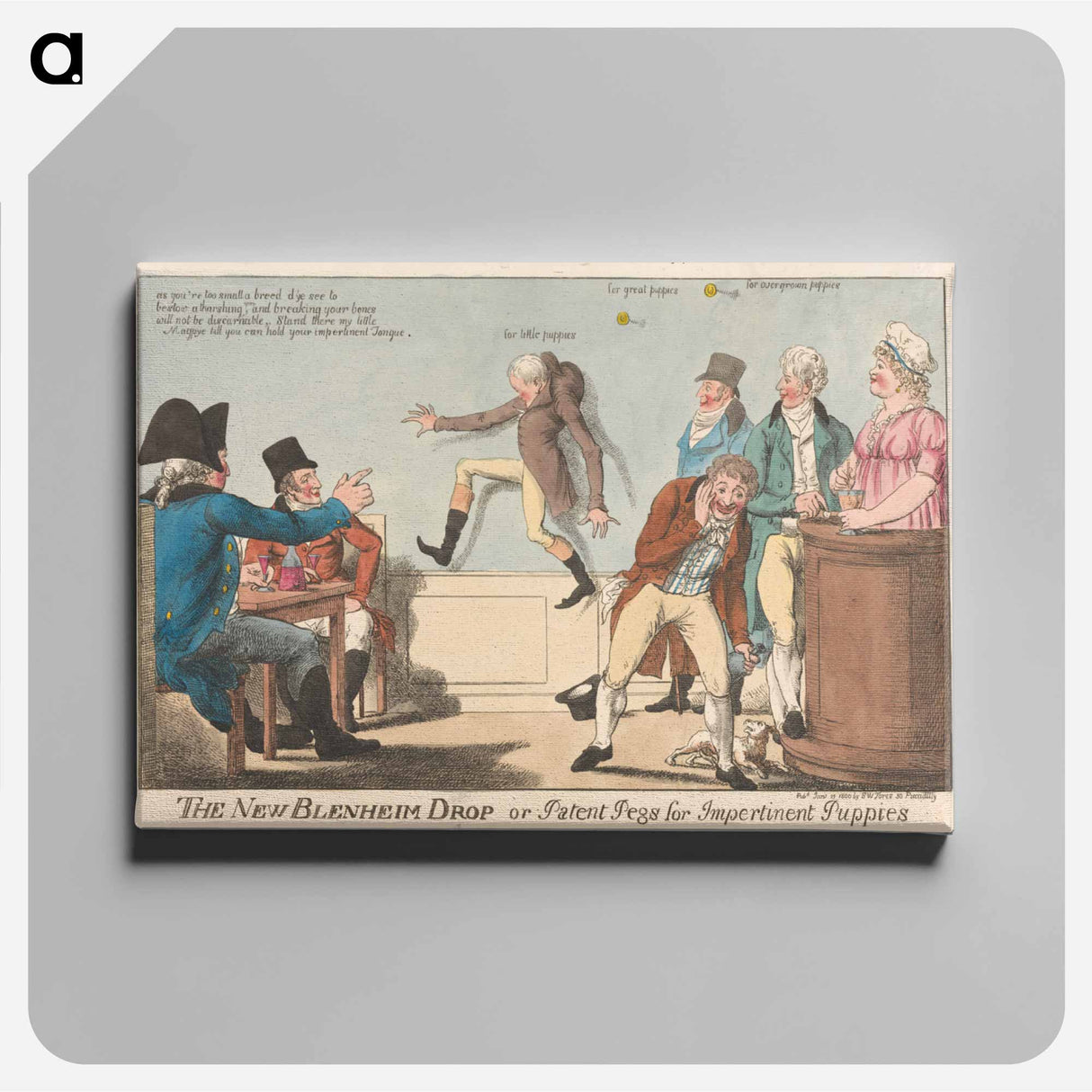 アートパネル-The New Blenheim Drop or Patent Pegs for Impertinent Puppies
- イェール大学アートギャラリー Canvas.