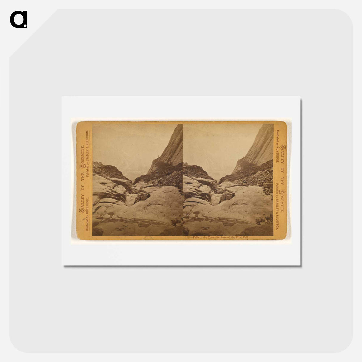 アートポストカード-Falls of the Yosemite, Base of the First Fall
- エドワード マイブリッジ Postcard.