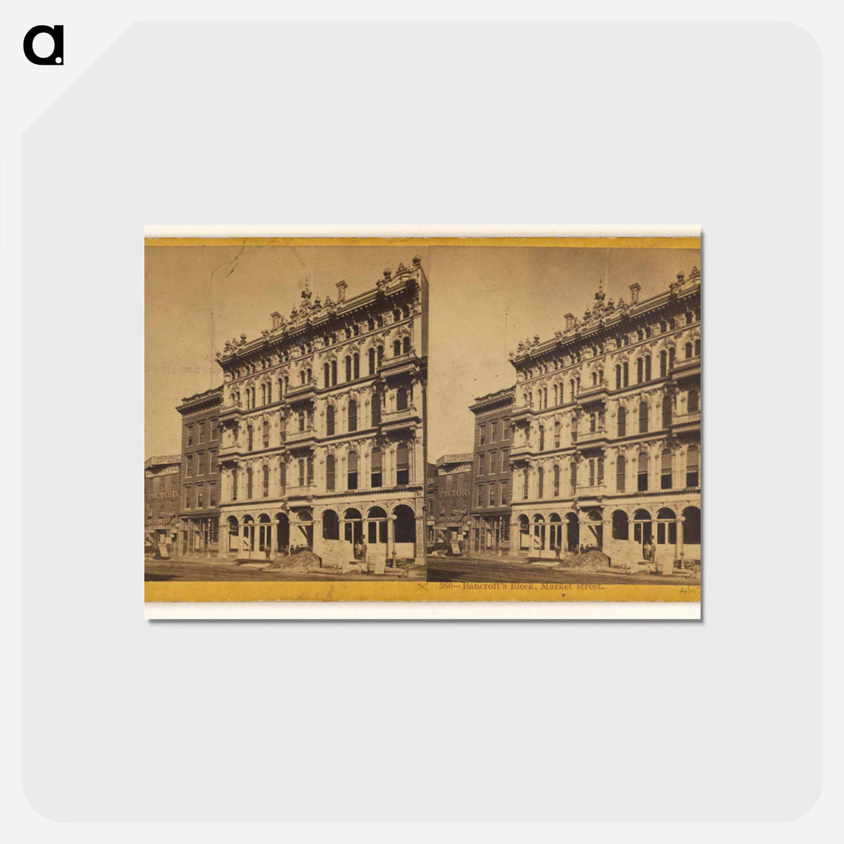 アートポストカード-Bancroft's Block, Market Street
- エドワード マイブリッジ Postcard.