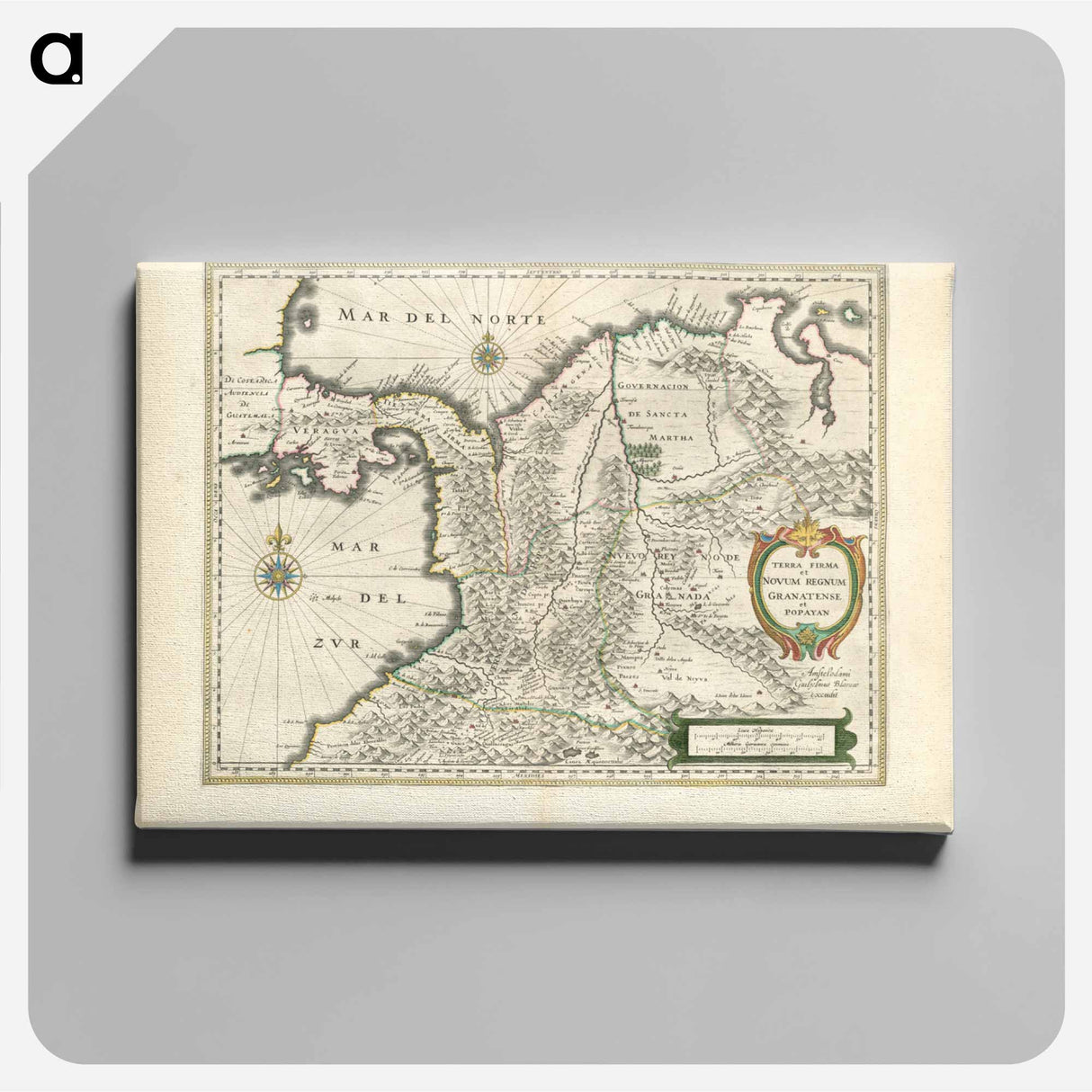 アートパネル-Terra Firma et Novum Regnum Granatense et Popayan
- ボストン公共図書館 Canvas.