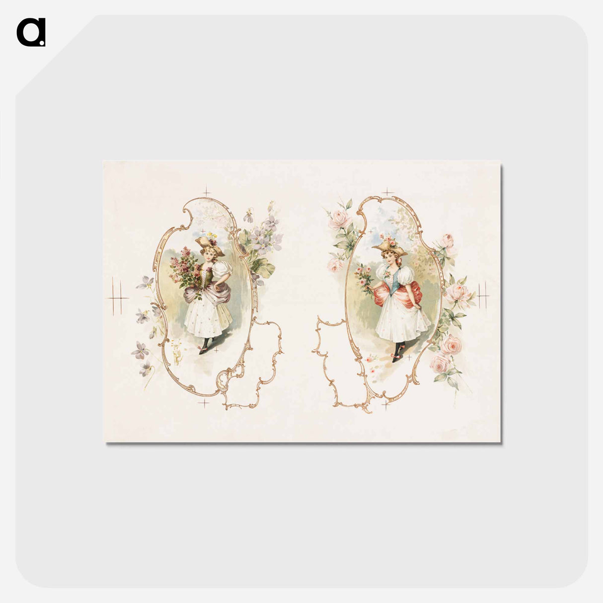 アートポストカード-Floral Embrace
- ボストン公共図書館 Postcard.