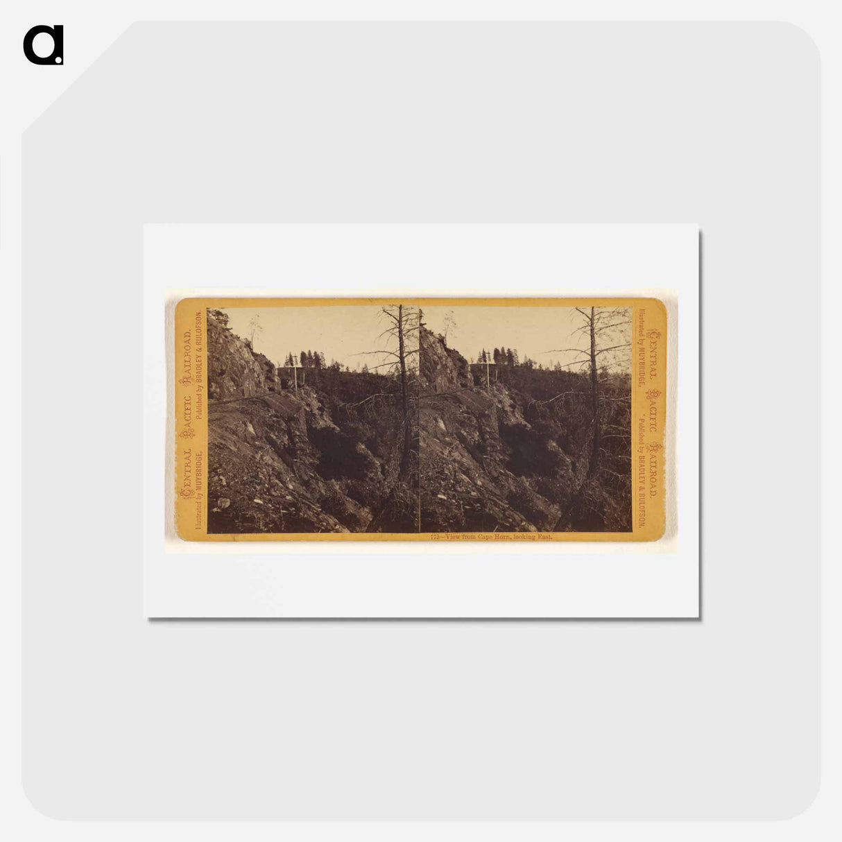 アートポストカード-View from Cape Horn, looking East
- エドワード マイブリッジ Postcard.