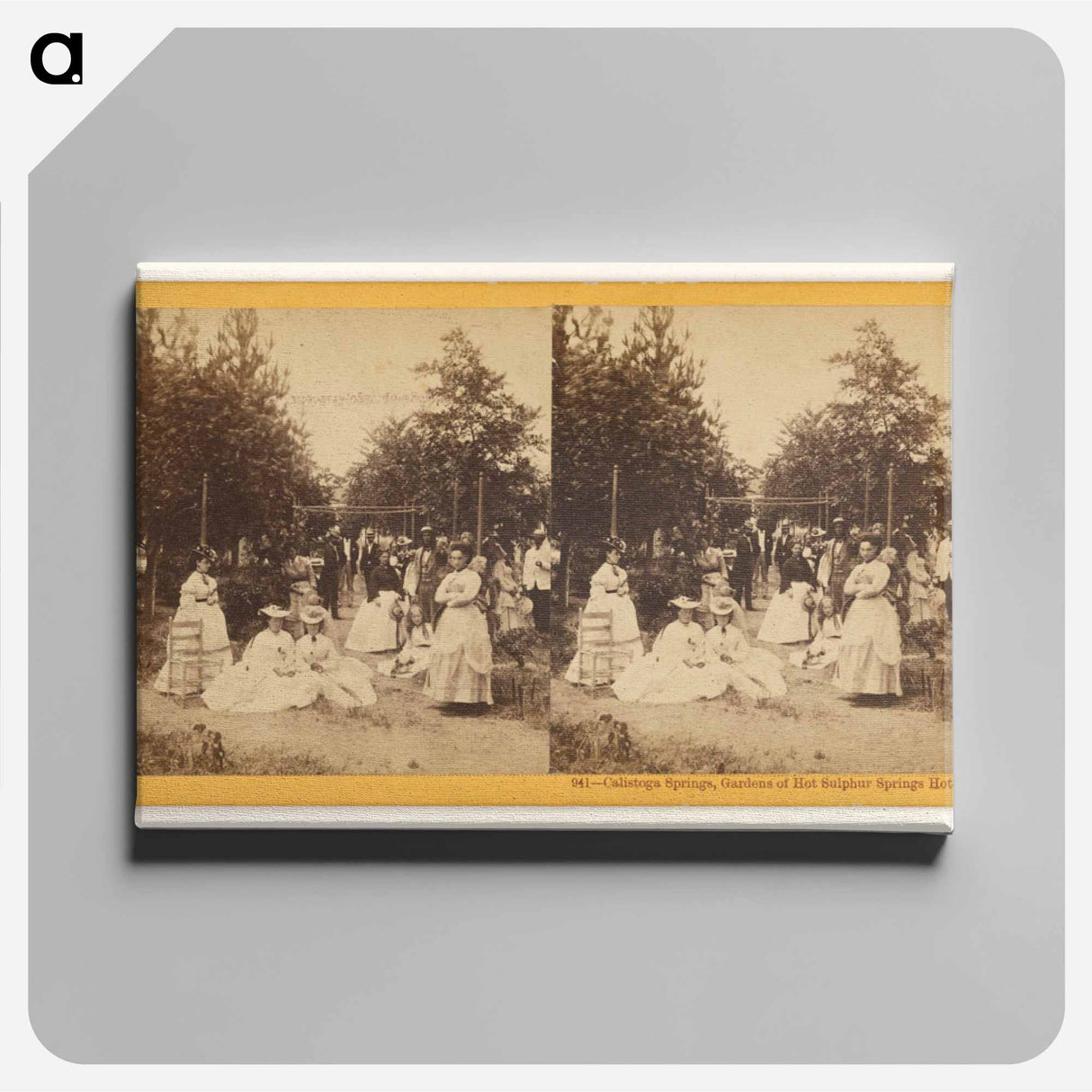 アートパネル-Calistoga Springs, Gardens of Hot Sulphur Springs Hotel
- エドワード マイブリッジ Canvas.