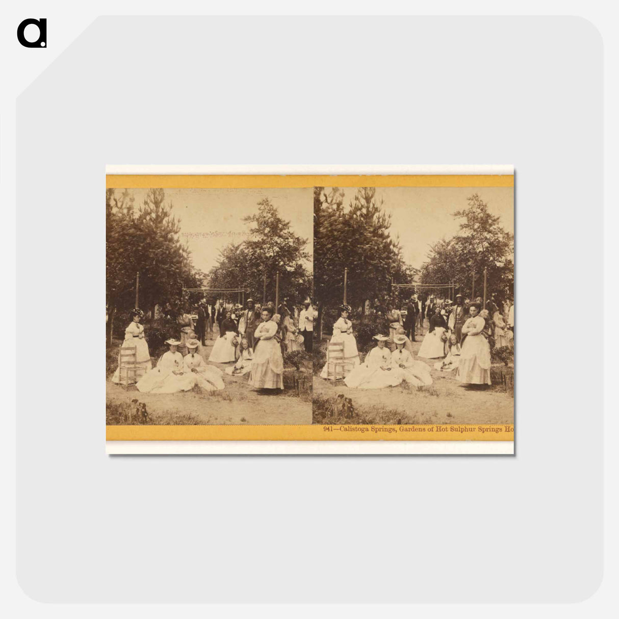 アートポストカード-Calistoga Springs, Gardens of Hot Sulphur Springs Hotel
- エドワード マイブリッジ Postcard.