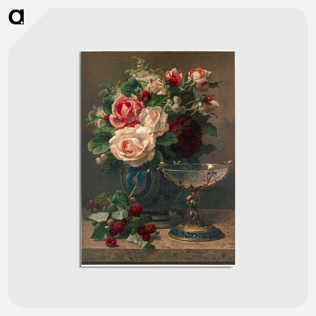 アートポストカード-Still Life with Roses
- ボストン公共図書館 Postcard.