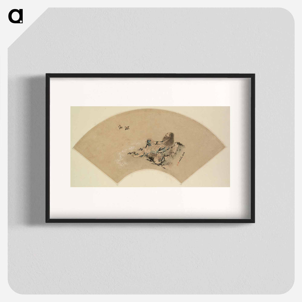 Hokusai's fan painting - Katsushika Hokusai Poster.