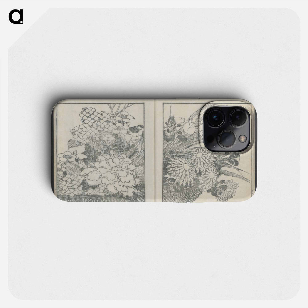 Examples of hokusai's drawings - Katsushika Hokusai Phone Case.
