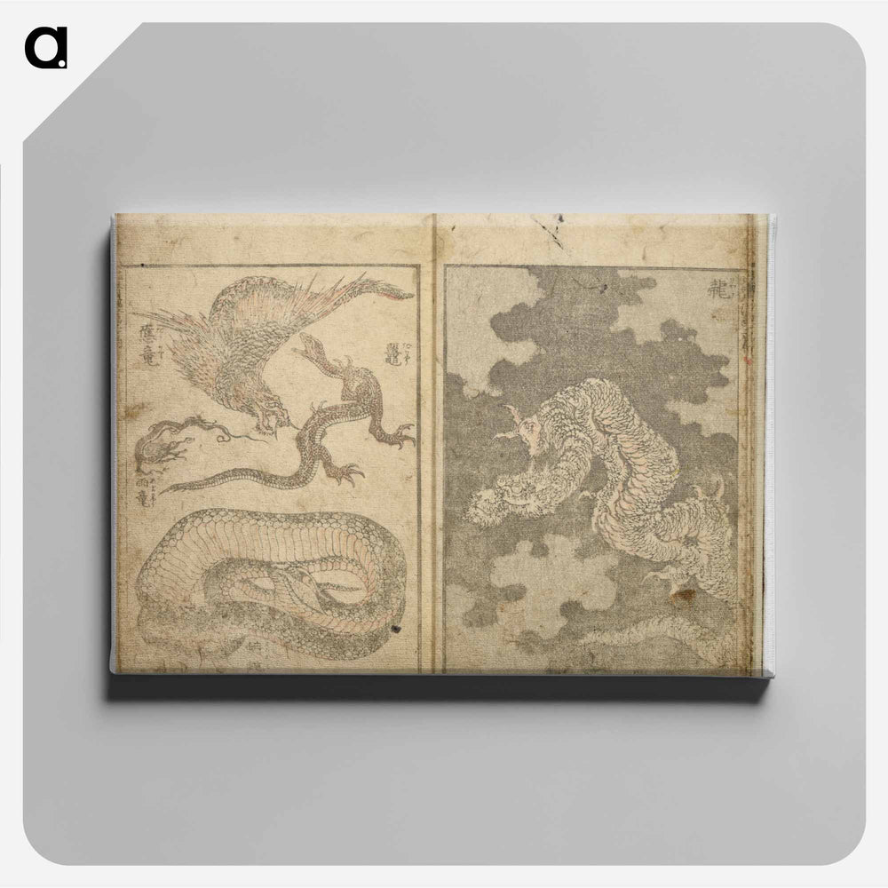 Random sketches by Hokusai volumes 1 to 11 - Katsushika Hokusai Canvas.
