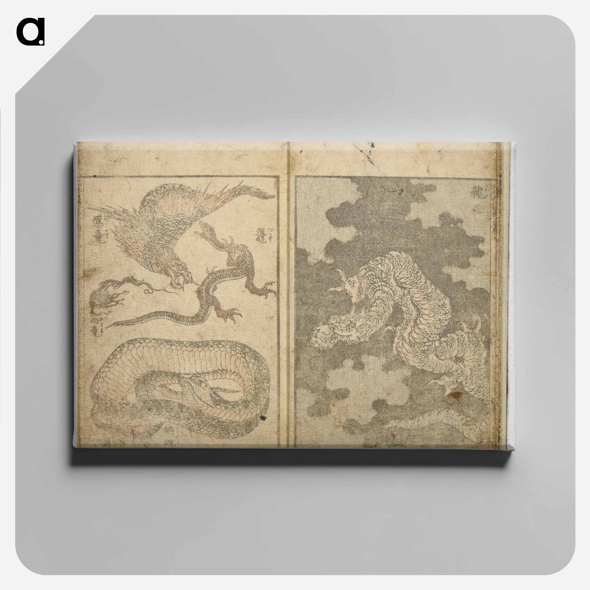 Random sketches by Hokusai volumes 1 to 11 - Katsushika Hokusai Canvas.
