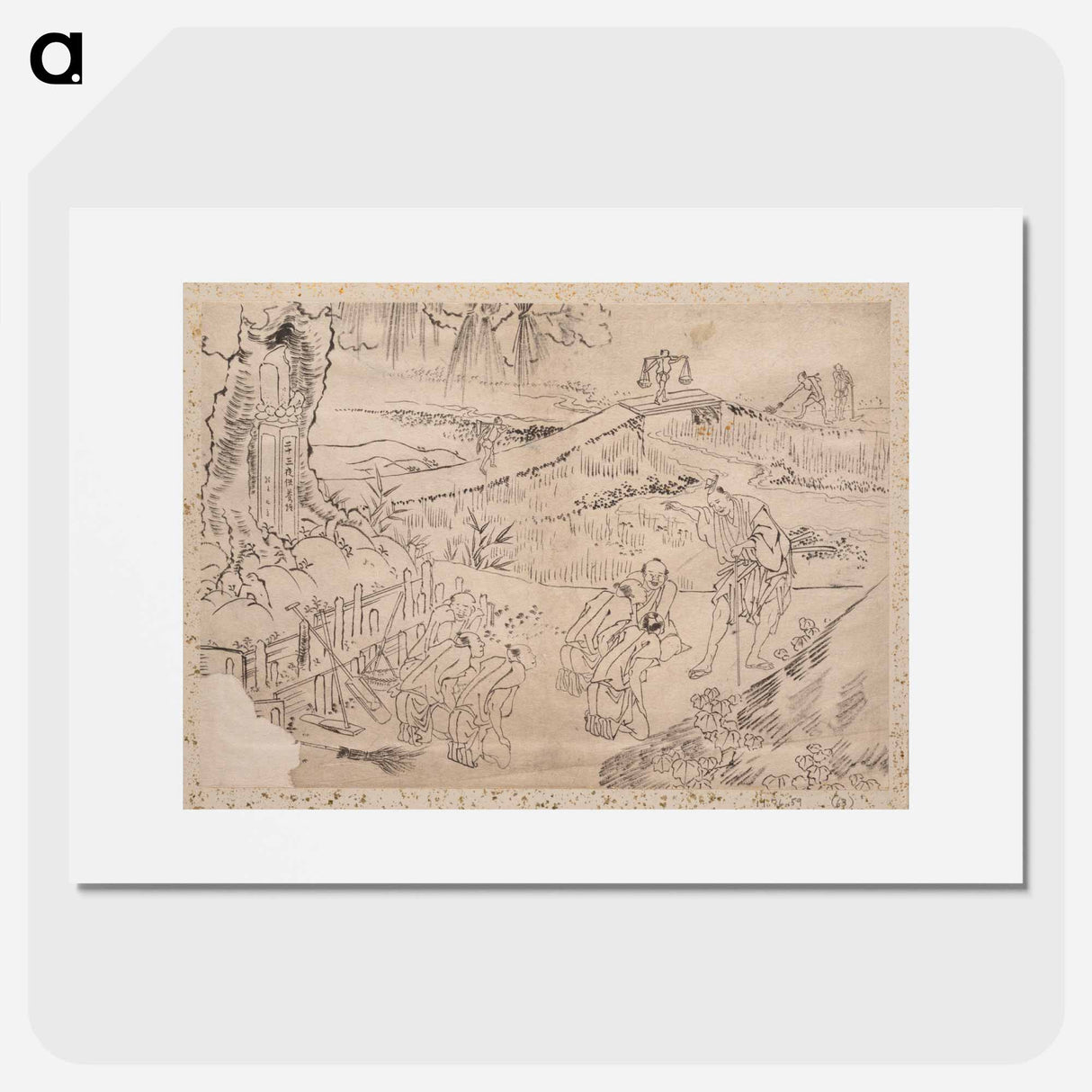 アートポスター-Album of Sketches by Katsushika Hokusai and His Disciples - 葛飾 北斎 Poster.