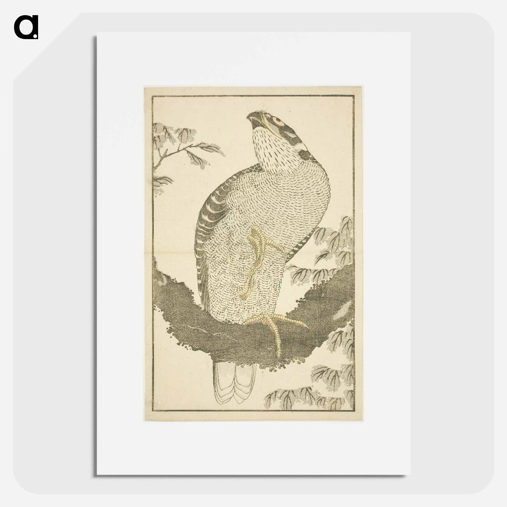 Hokusai's Hawk - Katsushika Hokusai Poster.