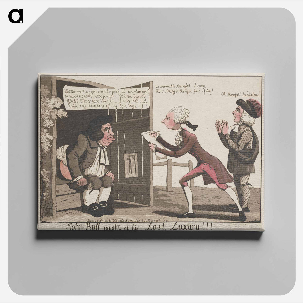 アートパネル-John Bull Caught at his last Luxury
- イェール大学アートギャラリー Canvas.