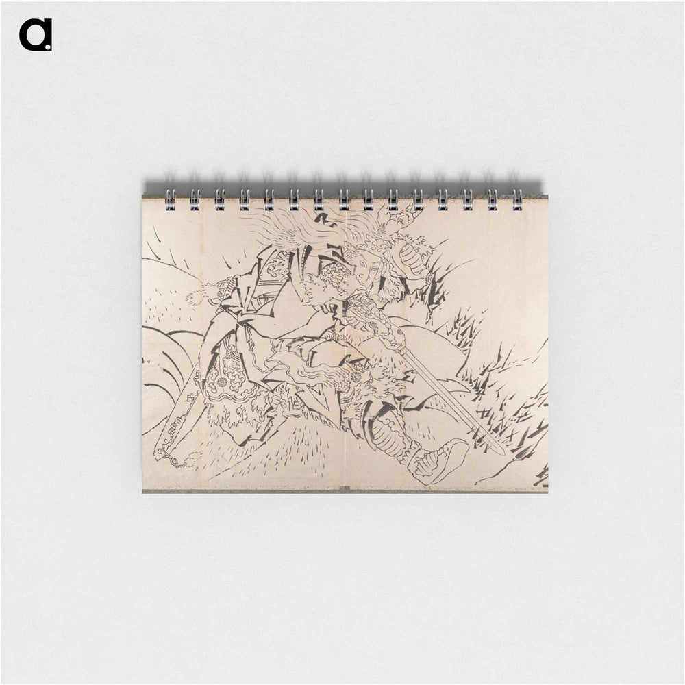 Samurai Album of Sketches by Katsushika Hokusai and His Disciples - 葛飾 北斎 Memo.