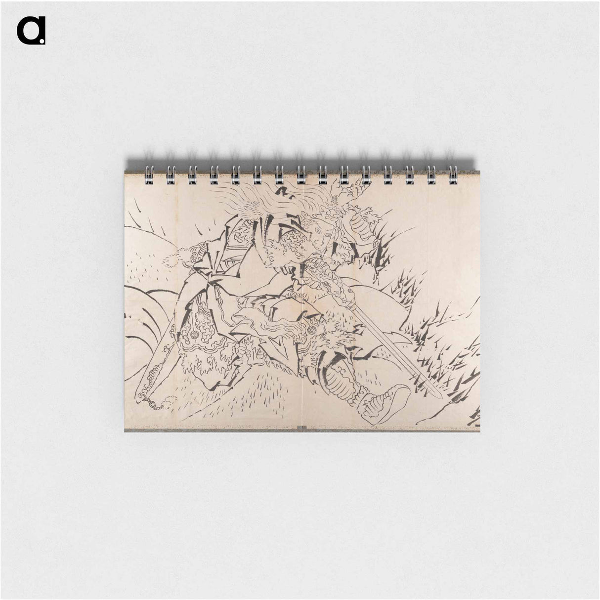 Samurai Album of Sketches by Katsushika Hokusai and His Disciples - 葛飾 北斎 Memo.