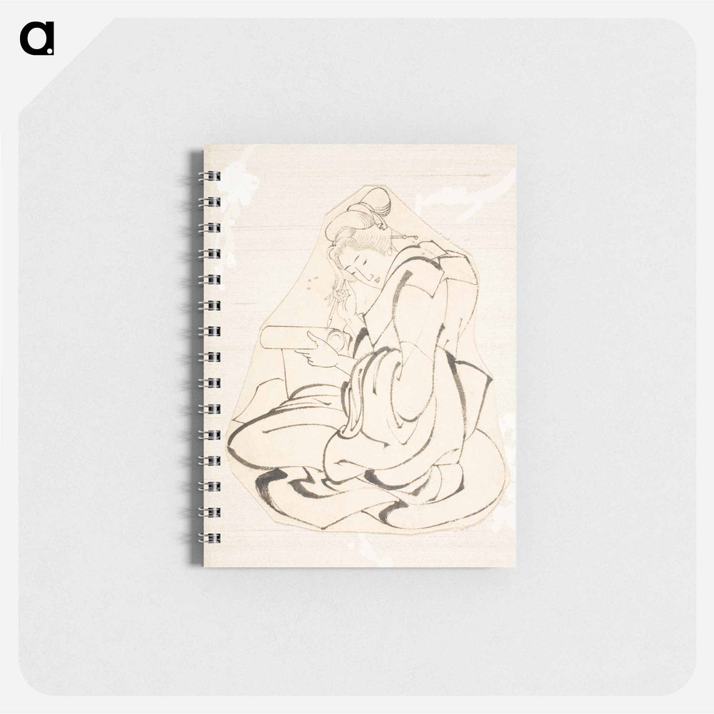 Woman Writing a Letter - 葛飾 北斎 Memo.