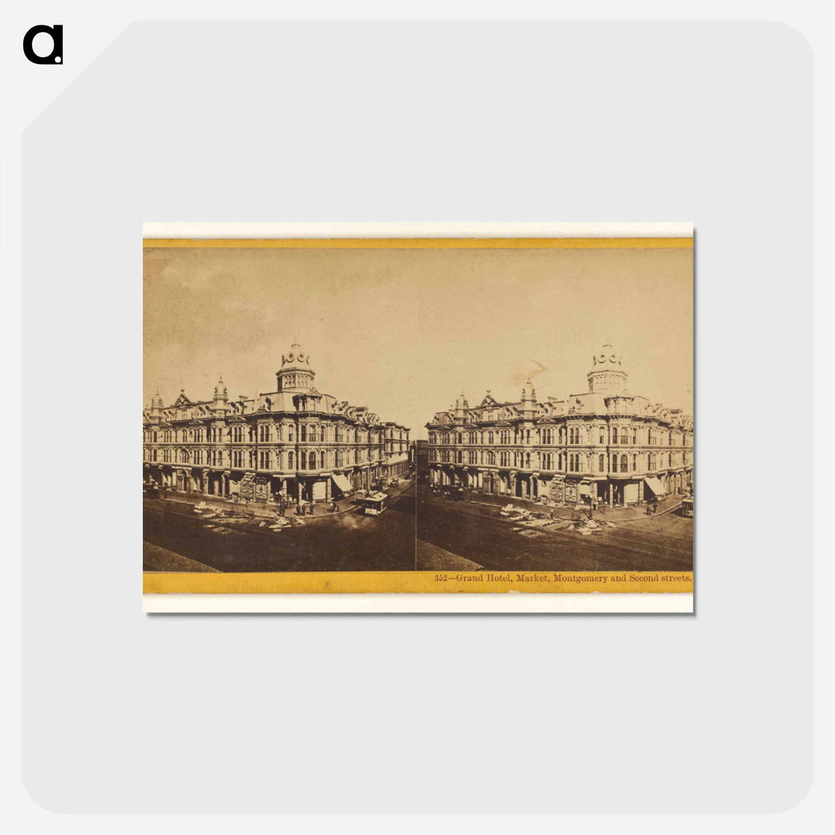 アートポストカード-Grand Hotel, Market, Montgomery and Second Streets
- エドワード マイブリッジ Postcard.